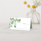 Hedera | Ivy leaves Sage table Place Card Plaatskaartje (Voorkant)