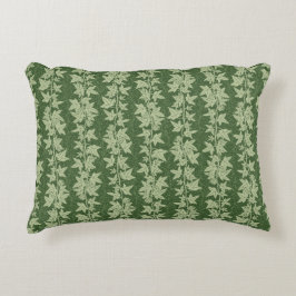 Hedera Ivy Vines - botanisch groen L_D patroon. Accent Kussen