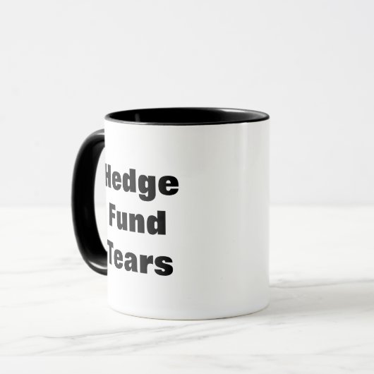 Hedge Fund Tears Coffee Mok (Voorkant links)