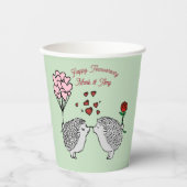Hedge-hog-Jubileum papieren bekertjes Papieren Bekers (Voorkant)