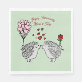 Hedge Hog Jubileum Party Napkins Servet (Voorkant)