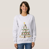 Hedge Hog Kerstboom T-shirt (Voorkant volledig)