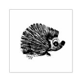Hedge Hog, Rubberstempel, ambachtelijke levering Rubberstempel (Afrduk)