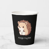 Hedge-hug me papieren bekers (Achterkant)