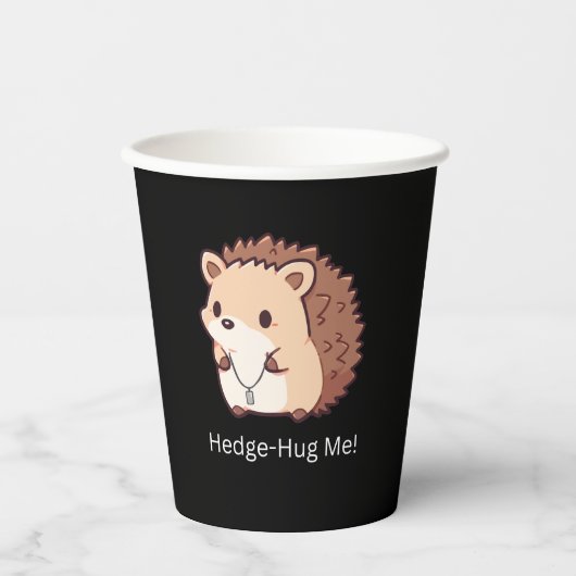 Hedge-hug me papieren bekers (Voorkant)