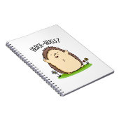 Hedge Hugs Funny Hedegel Pun Notitieboek (Rechterzijde)