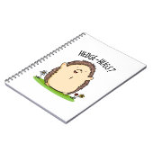 Hedge Hugs Funny Hedegel Pun Notitieboek (Linkerzijde)