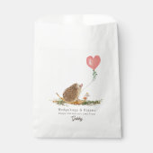 Hedge Hugs & Kisses Hedgehog Mushroom Valentijn Bedankzakje (Voorkant)