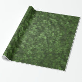 Hedge Leaves Camo Wrapping Paper Cadeaupapier (Uitgerold)