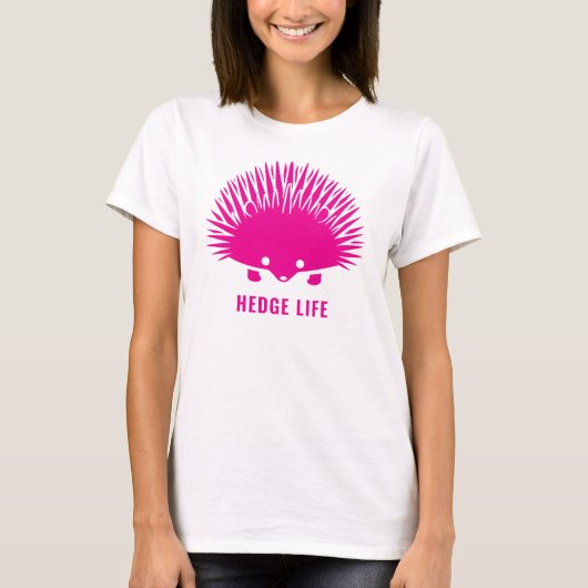 Hedge Life Hedgehog Mom Aangepaste kleur en tekst T-shirt (Voorkant)