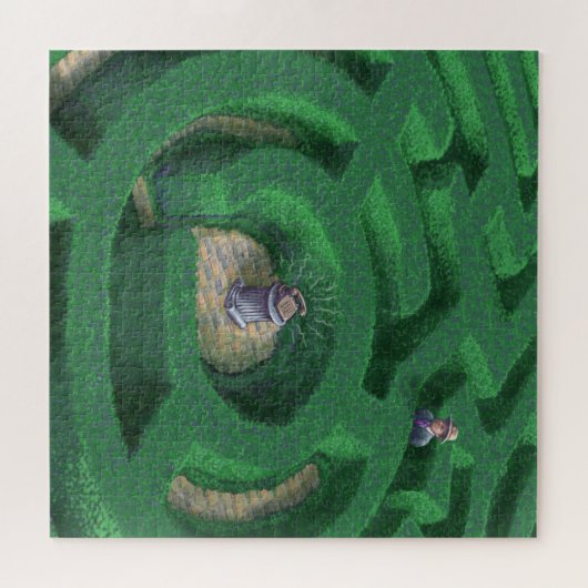 Hedge Maze Puzzle Legpuzzel (Horizontaal)