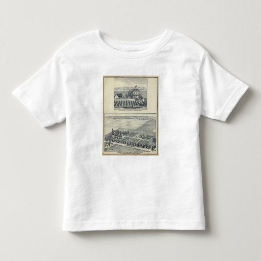 Hedge Row Vineyard, Fresno Kinder Shirts (Voorkant)