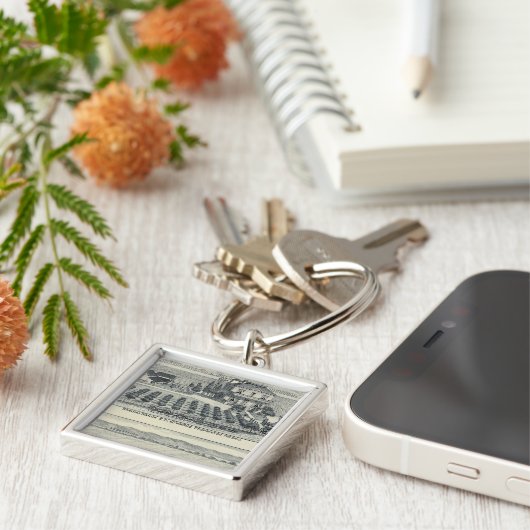 Hedge Row Vineyard, Fresno Sleutelhanger (Zijkant)