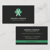 Hedge Shears verlaat Logo gazon maaien Visitekaart Visitekaartje (Voorkant / Achterkant)