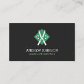 Hedge Shears verlaat Logo gazon maaien Visitekaart Visitekaartje (Voorkant)