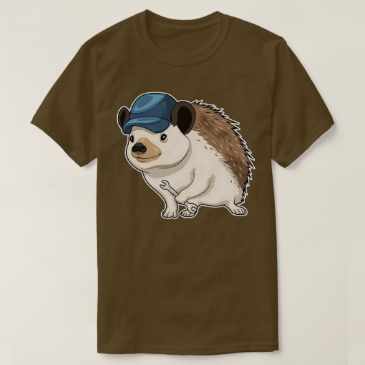 Hedgehog ambachtsman moersleutel t-shirt (Design voorkant)