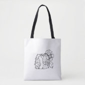 Hedgehog and Strawberries Tote Bag (Voorkant)