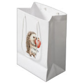Hedgehog Apple Hart Verjaardag Medium Cadeauzakje (Voorkant Gekanteld)