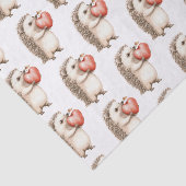 Hedgehog Apple Hart Verjaardag Tissuepapier (Detail)