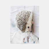 Hedgehog Baby Fleece Deken (Voorkant)