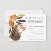 Hedgehog | Baby shower gissen spel Kaart (Voorkant)