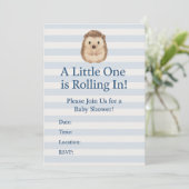 Hedgehog Baby shower Kaart (Staand voorkant)