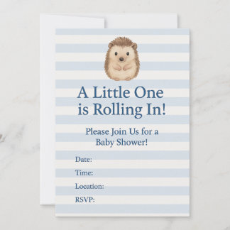 Hedgehog Baby shower Kaart