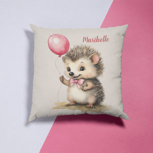 Hedgehog ballon meisjes gepersonaliseerd Sierkusse Kussen