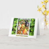 Hedgehog Birthday Kaart (Gele Bloem)