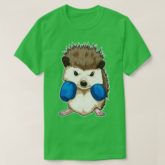 Hedgehog Boxer Bokshandschoenen Boksen T-shirt (Design voorkant)