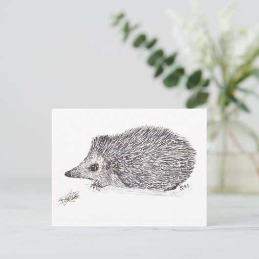 HEDGEHOG BRIEFKAART (Staand voorkant)