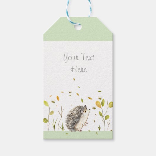 Hedgehog cadeau labels cadeaulabel (Voorkant)