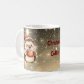 Hedgehog Christmas Coffee Koffiemok (Voorkant links)