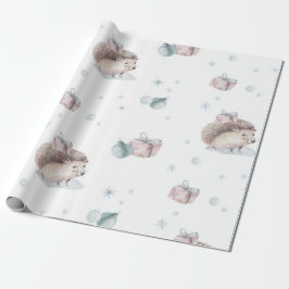  HEDGEHOG CHRISTMAS GIFT WRAPPING CADEAUPAPIER