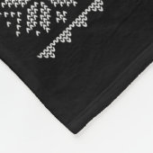 Hedgehog Christmas Lights Ugly Sweater Funny Santa Fleece Deken (Hoek)