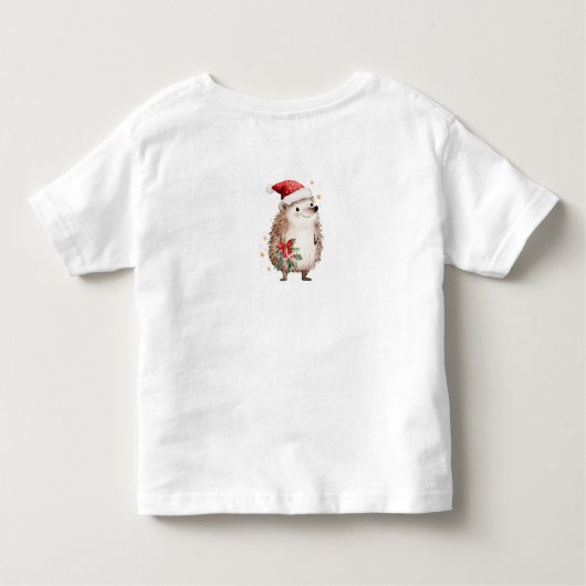 Hedgehog Christmas Tree Presents Kids Kinder Shirts (Achterkant)