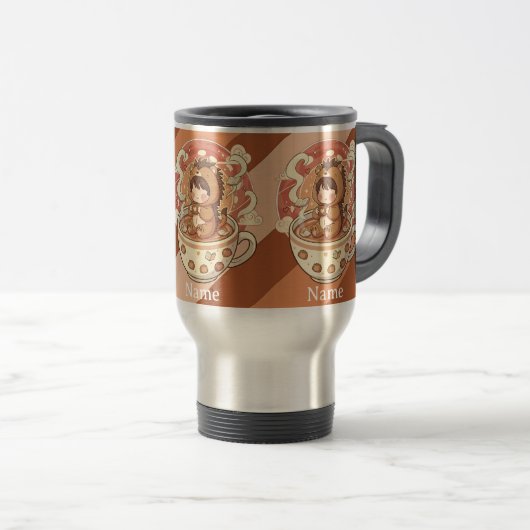 Hedgehog Coffee Travel Mug for Commuters Reisbeker (Voorkant rechts)