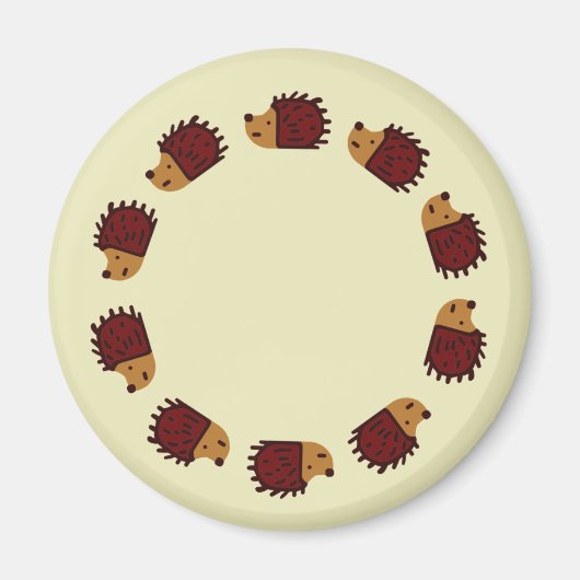 Hedgehog Crossing Magnet (Voorkant)