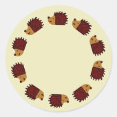 Hedgehog Crossing Stickers (Voorkant)