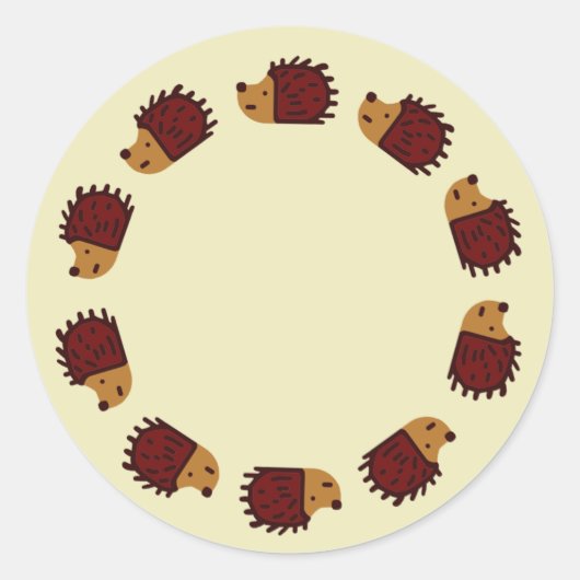 Hedgehog Crossing Stickers (Voorkant)