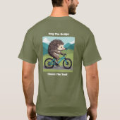 Hedgehog Deel de Trail Mountainbike Wandelen T-shirt (Achterkant)