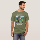 Hedgehog Deel de Trail Mountainbike Wandelen T-shirt (Voorkant volledig)