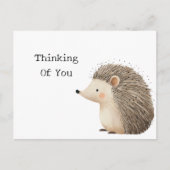 Hedgehog denkt aan jou briefkaart (Voorkant)