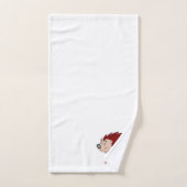 Hedgehog Design Monogrammed Bad Handdoek (Handdoek)