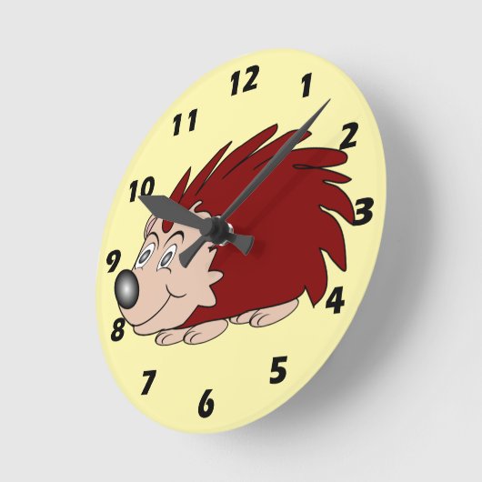 Hedgehog Design Ronde Klok (Hoek)