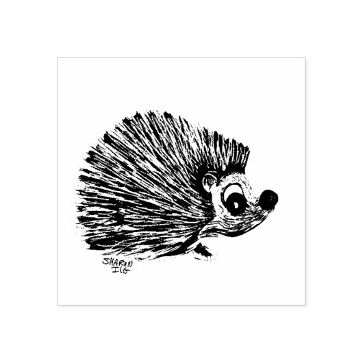 Hedgehog dier, crafting rubberstempel (Afrduk)