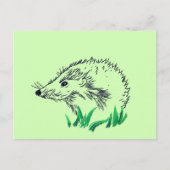 Hedgehog Drawing Custom Briefkaart (Voorkant)