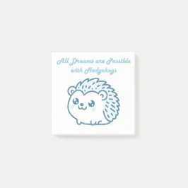 Hedgehog dream post it post-it® notes