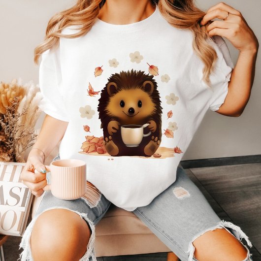 Hedgehog Drink Koffie Verbazingwekkend Gift idee T-shirt