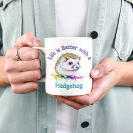 Hedgehog Eigenaar huisdier liefhebber koffie liefh Koffiemok